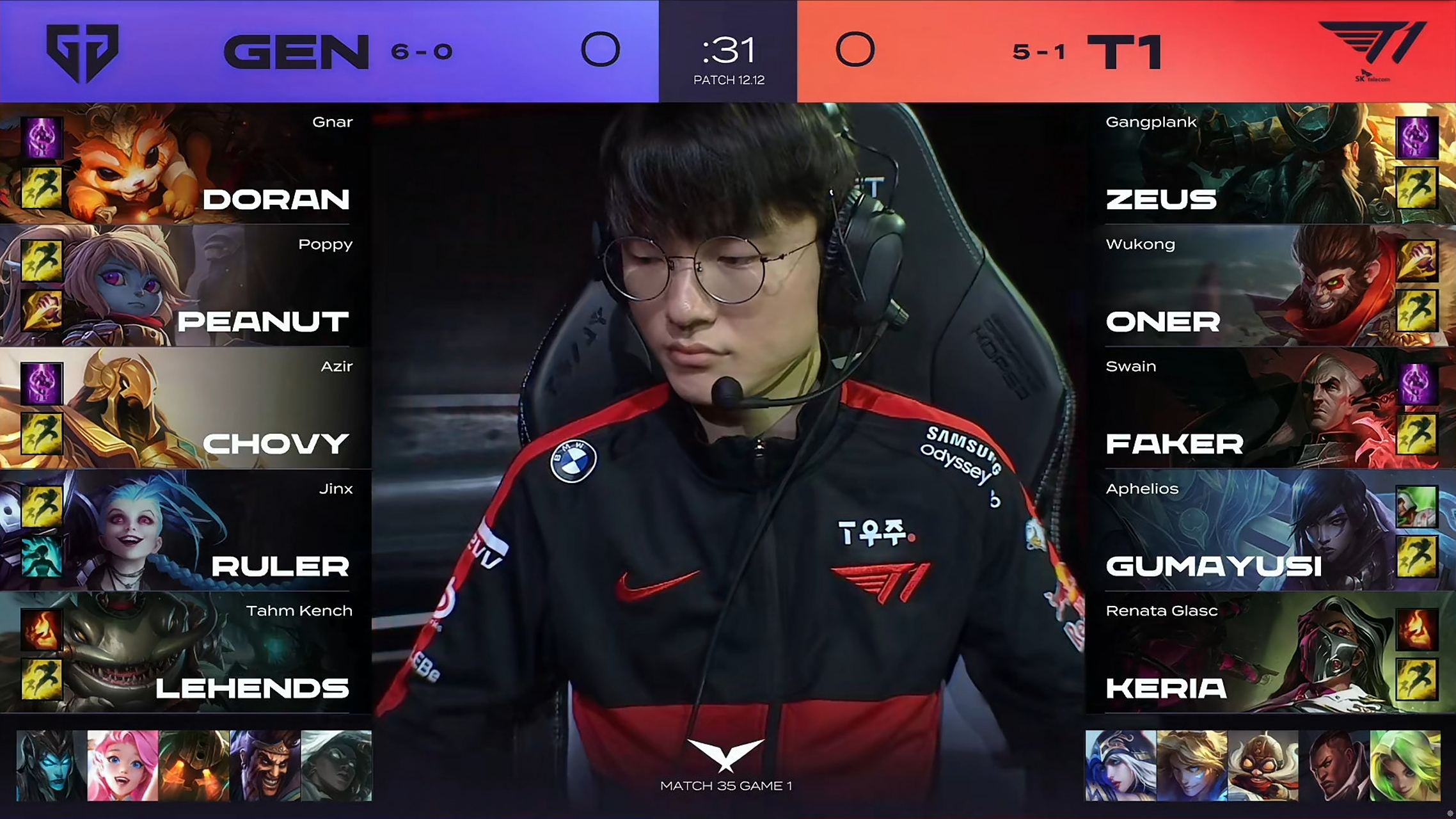 包含RGE爆冷GEN，Peanut完成帽子戏法的词条